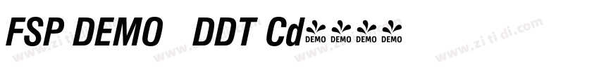 FSP DEMO   DDT Cd字体转换